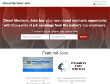 Tablet Screenshot of dieselmechanicjobs.com